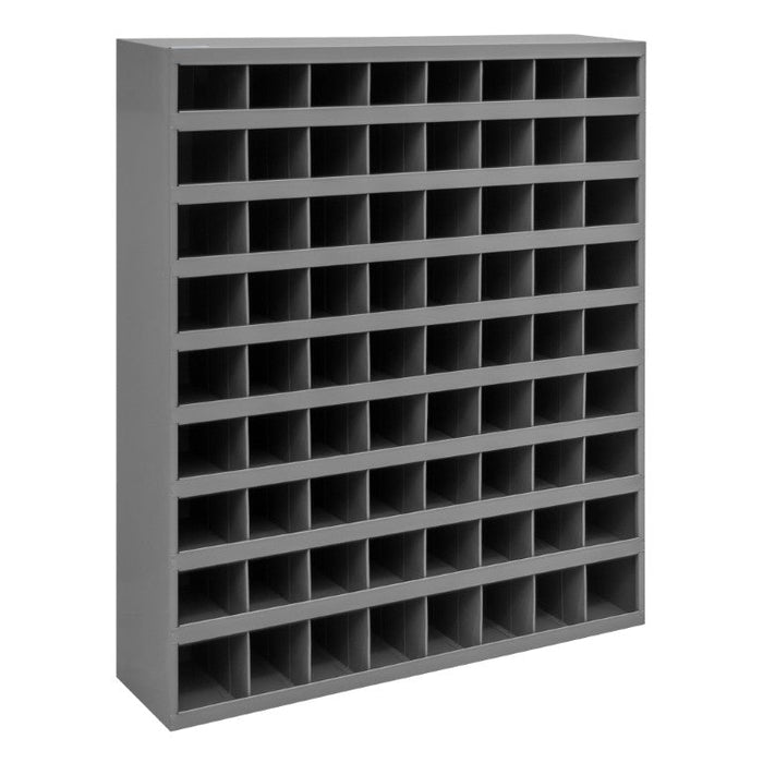 350-95 9" Deep, 72 Opening Bin, Gray