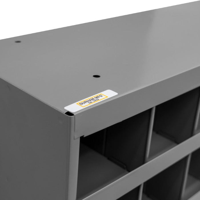350-95 9" Deep, 72 Opening Bin, Gray