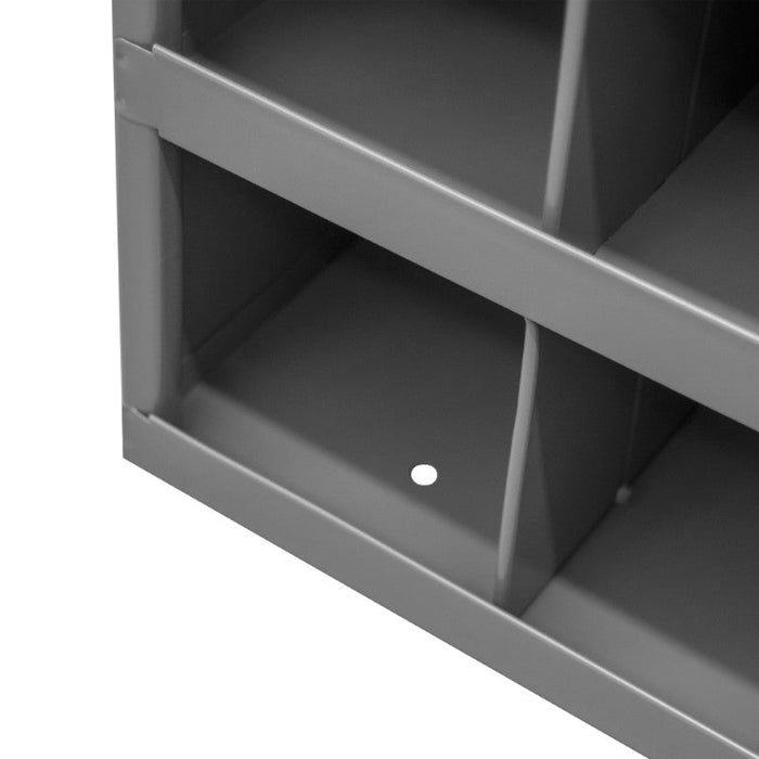350-95 9" Deep, 72 Opening Bin, Gray