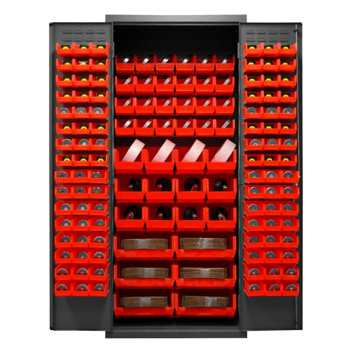 3500-138B-1795 Cabinet, 138 Red Bins