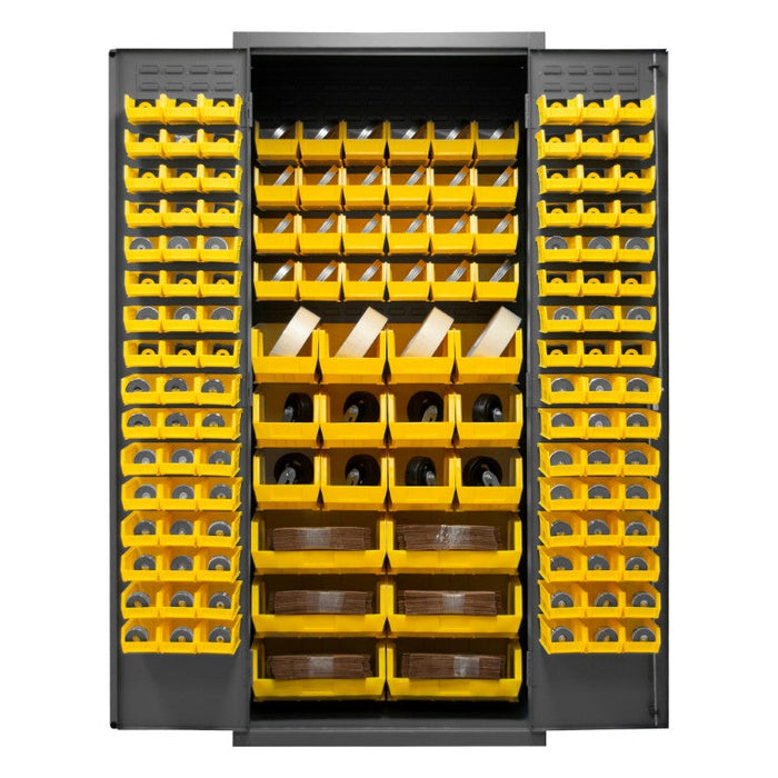 3500-138B-95 Cabinet, 138 Yellow Bins