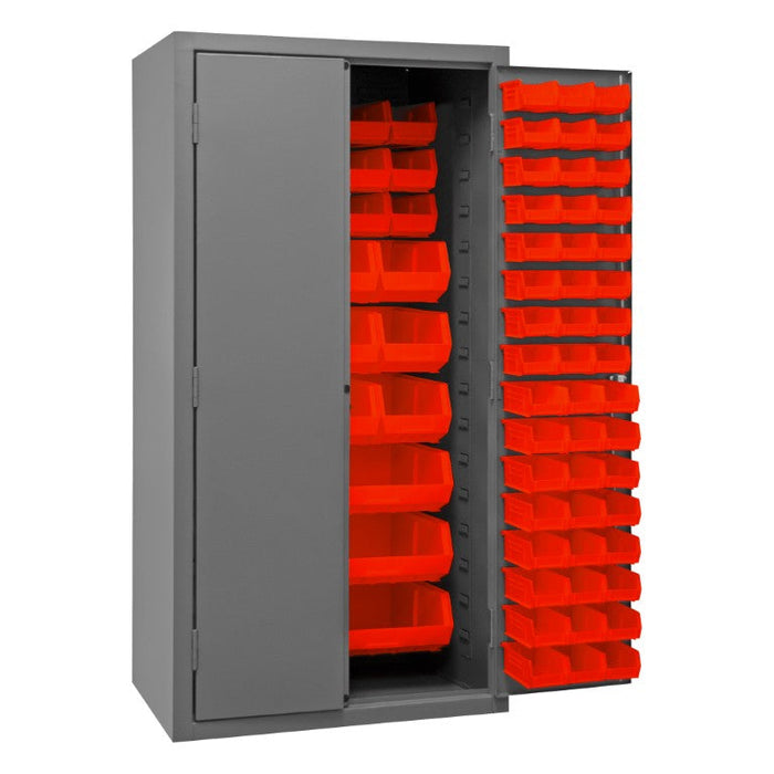 3501-BDLP-132-1795 Cabinet, 132 Red Bins
