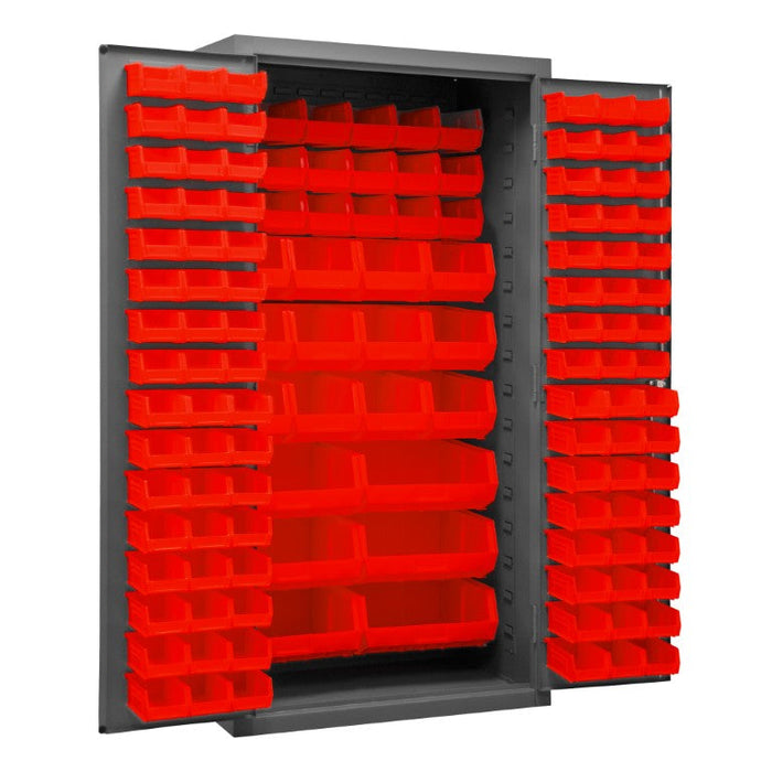 3501-BDLP-132-1795 Cabinet, 132 Red Bins