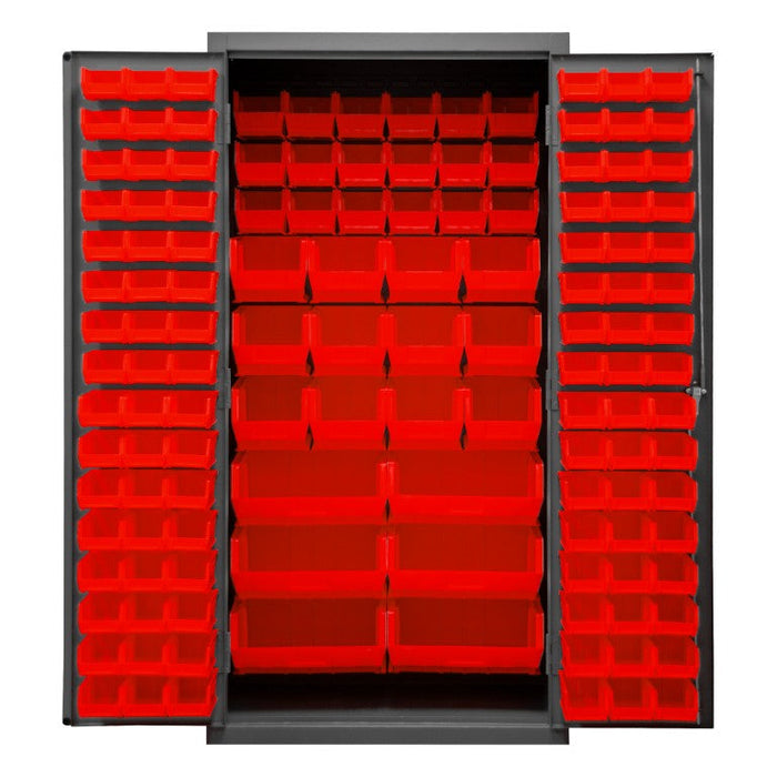 3501-BDLP-132-1795 Cabinet, 132 Red Bins