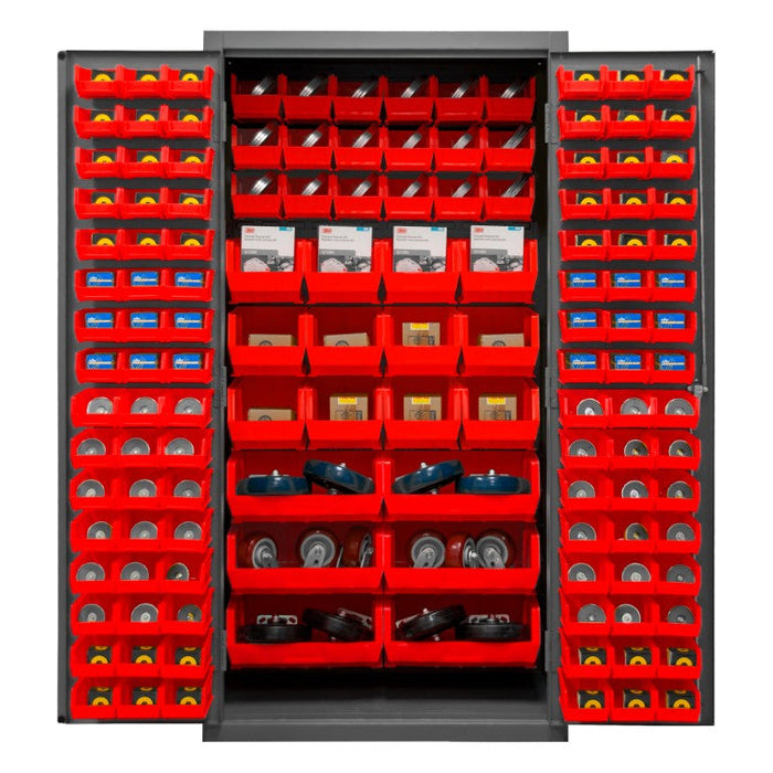 3501-BDLP-132-1795 Cabinet, 132 Red Bins