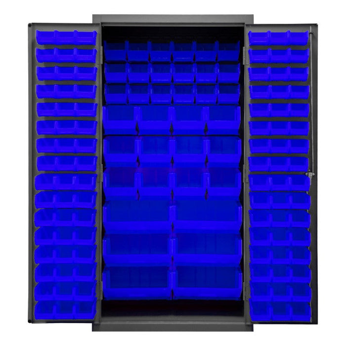 3501-BDLP-132-5295 Cabinet, 132 Blue Bins