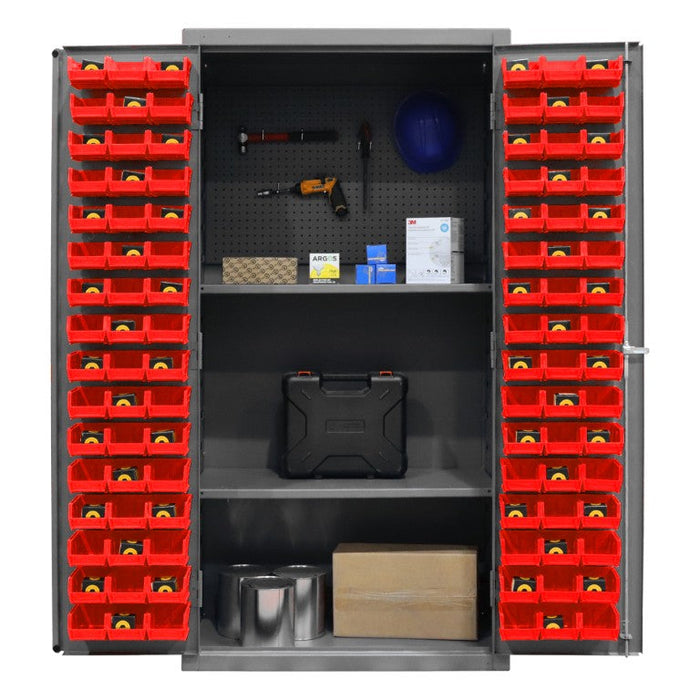 3501-DLP-PB-96-2S-1795 Pegboard Cabinet, 2 Shelves, 96 Bins