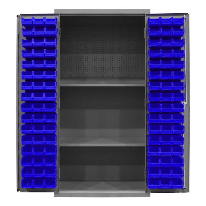 3501-DLP-PB-96-2S-5295 Pegboard Cabinet, 2 Shelves, 96 Bins