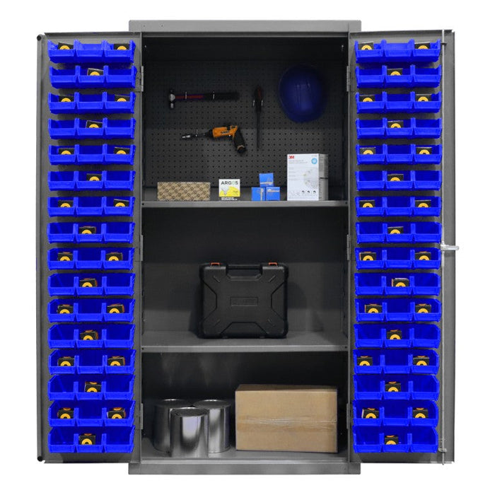 3501-DLP-PB-96-2S-5295 Pegboard Cabinet, 2 Shelves, 96 Bins