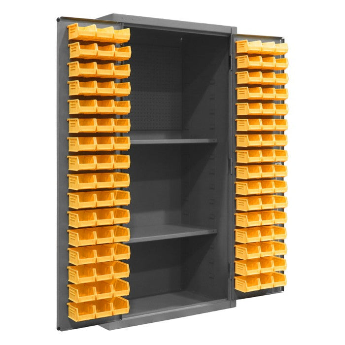 3501-DLP-PB-96-2S-95 Pegboard Cabinet, 2 Shelves, 96 Bins