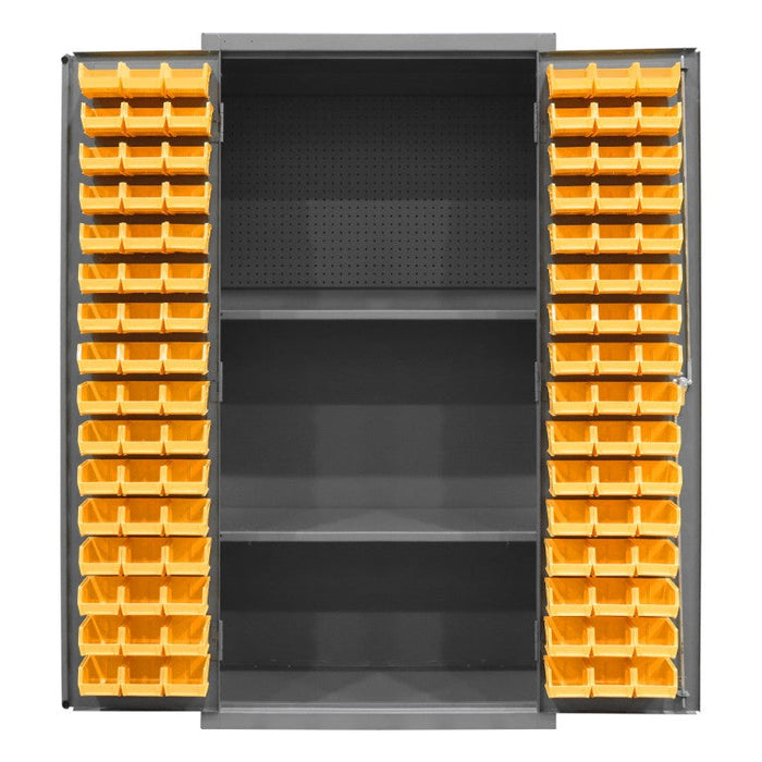 3501-DLP-PB-96-2S-95 Pegboard Cabinet, 2 Shelves, 96 Bins