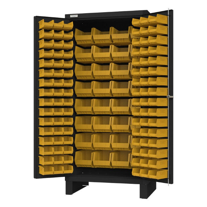 3501L-BDLP-128-08T Cabinet, 132 Yellow Bins