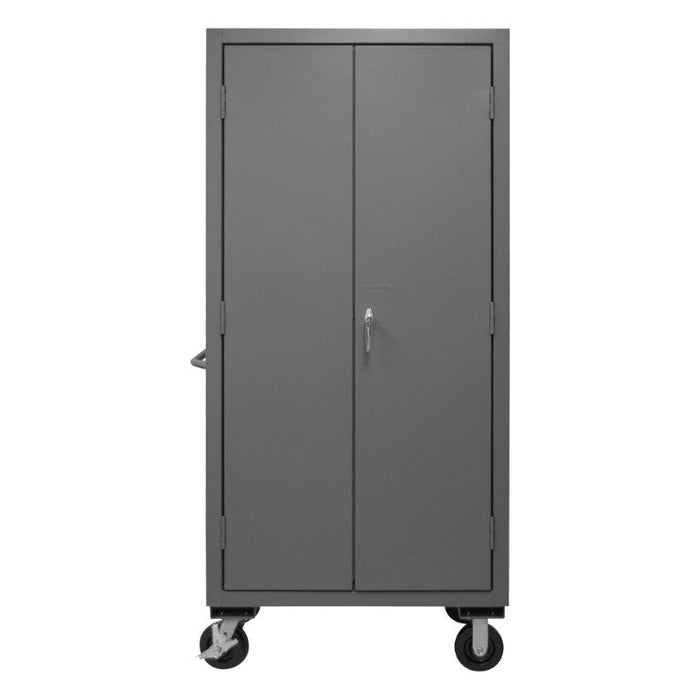 3501M-BLP-12-2S-5295 Mobile Cabinet, 2 Shelves, 12 Blue Bins