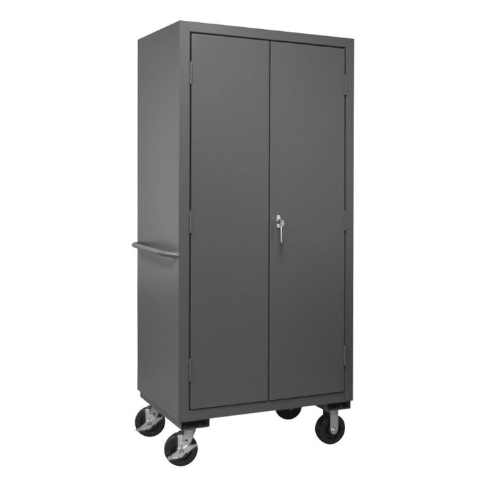 3501M-BLP-12-2S-95 Mobile Cabinet, 2 Shelves, 12 Bins