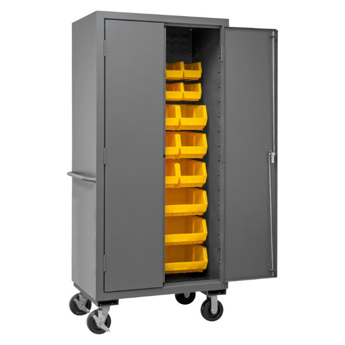 3501M-BLP-30-95 Mobile Cabinet, 30 Yellow Bins
