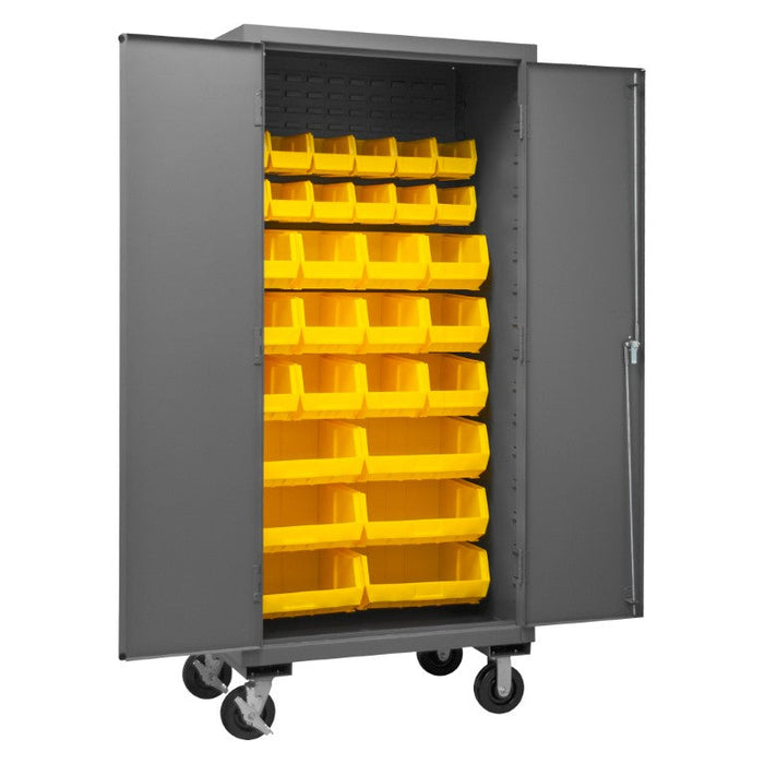 3501M-BLP-30-95 Mobile Cabinet, 30 Yellow Bins