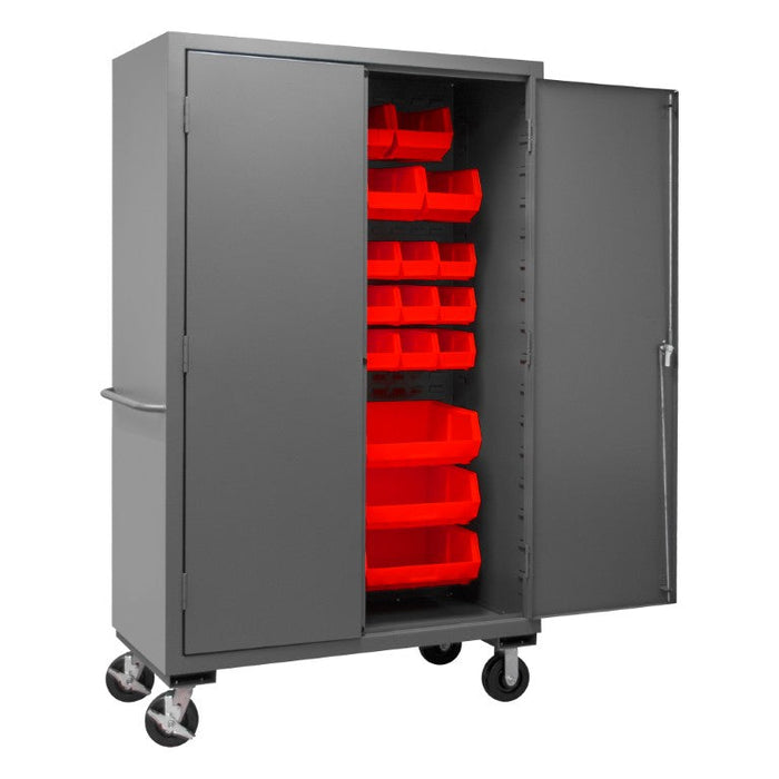 3502M-BLP-42-1795 Mobile Cabinet, 42 Red Bins