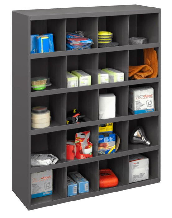 351-95 12" Deep, 20 Opening Bin, Gray