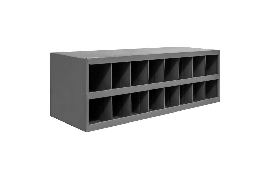 353-95 12" Deep, 16 Opening Bin, Gray