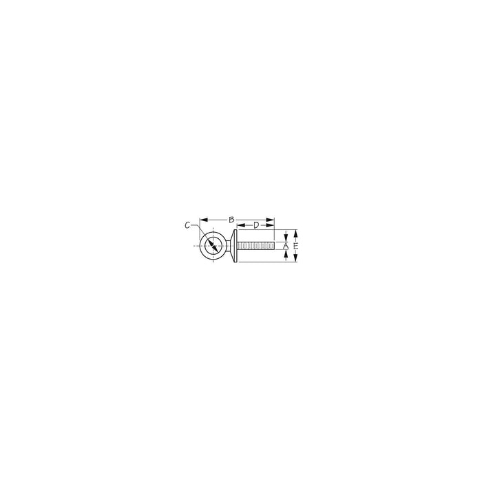 Sea-Dog 0804831 Eye Bolt w/Shoulder, 9/16" I.D.