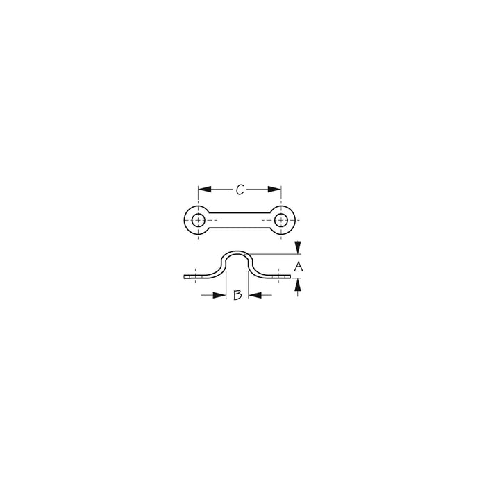 Sea-Dog 0811021 Pad Eye 5/8" Stainless, 4/Cd