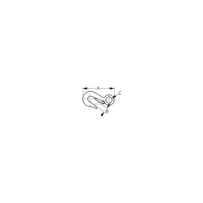 Seadog 1463001 Stainless Steel Safety Snap, 3-15/16"