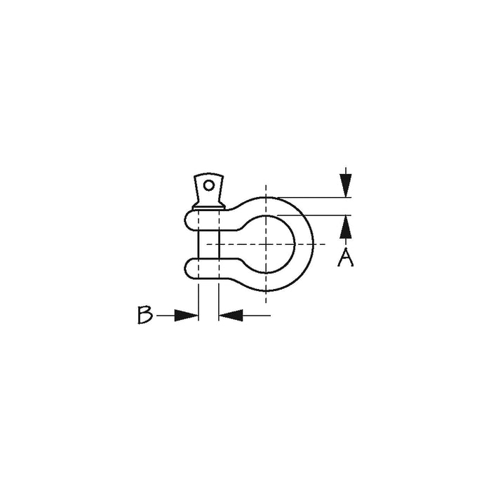 Galvanized Anchor Shackle-5/16