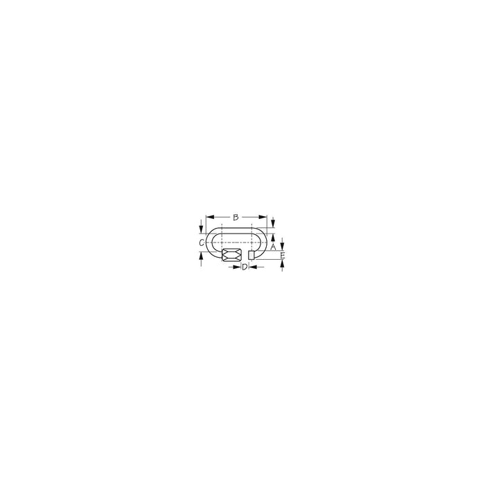 Sea-Dog 1537101 Quick Link, Stainless, 3/8" X 3-1/2"