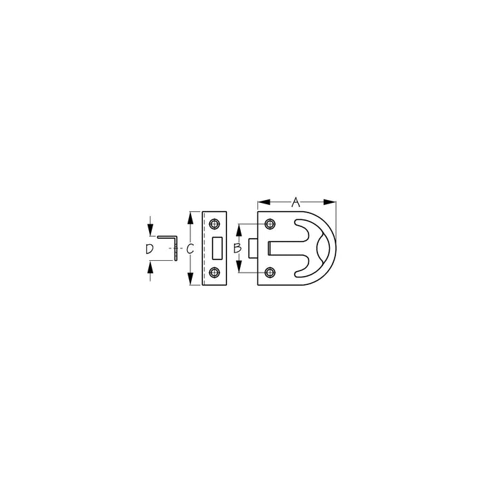 SeaDog 221920 Loaded Ring T-Handle Pull Latch | Investment Cast 316 Stainless Steel | #8 Fastener