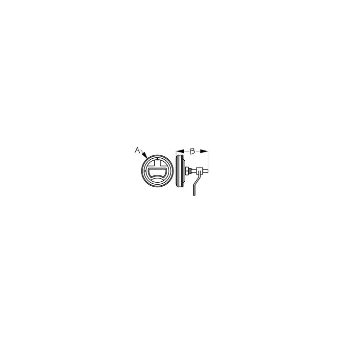 SeaDog 221942 Round Hatch Handle Latch | Investment Cast 316 Stainless | 3-1/2" Diameter