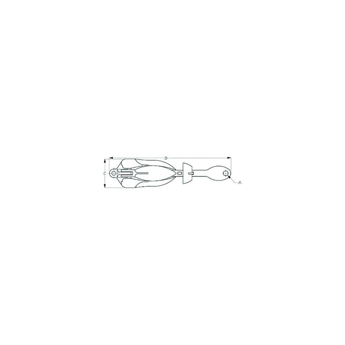 Galvanized Folding Anchor 1.5#
