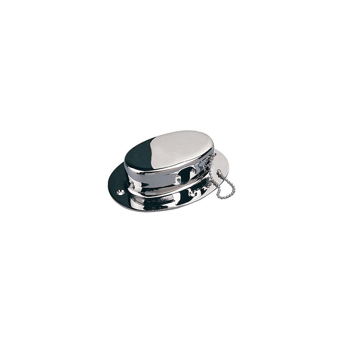 SeaDog 322070 Forged Brass Chrome Plated Chain Deck Pipe with Chain | #8 Fastener
