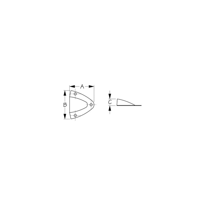 Sea-Dog xxx SS Midget Vent, 1-5/8"