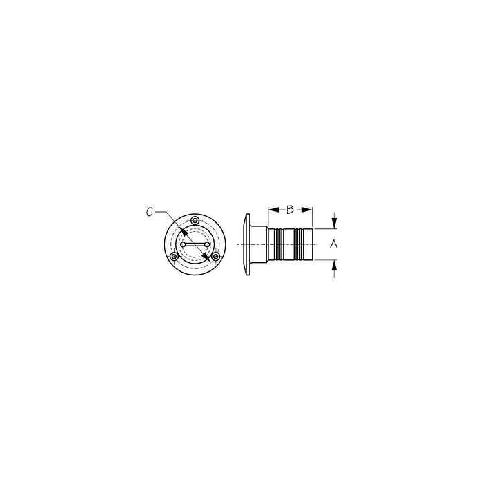 Seadog 351331 Diesel Deck Fill for 2" Hose