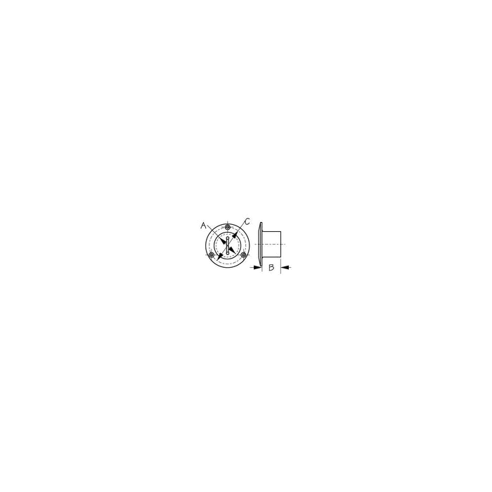 Sea-Dog 3513521 Stainless Cast Pipe Deck Fill, Water