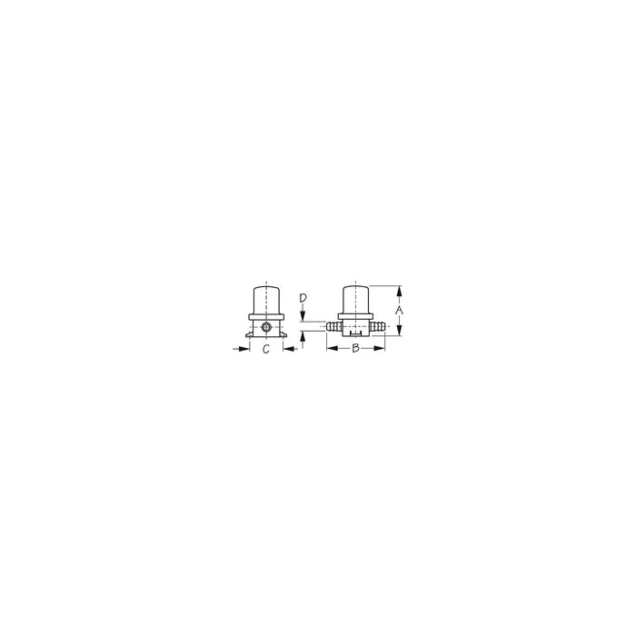 Poly In-Line Strainer, 1/2"
