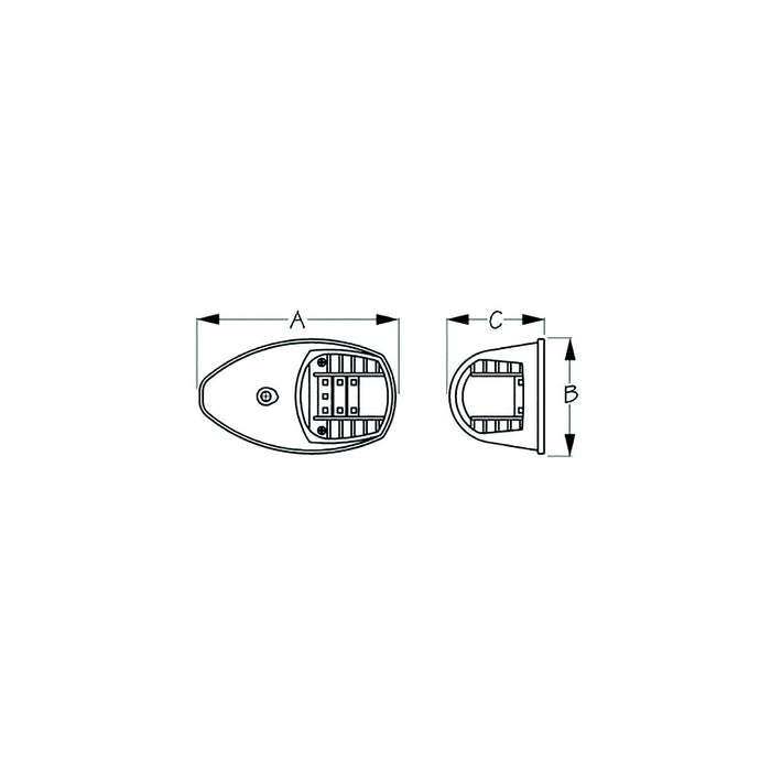 Sea-Dog 4000711 LED Side Mount Lights, White, 1 pr.