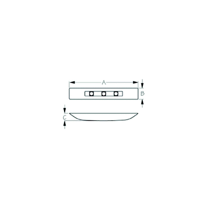 SeaDog 401422 Large Deluxe LED 9-28 Voltage Courtesy Light | Facing Forward | White Finish