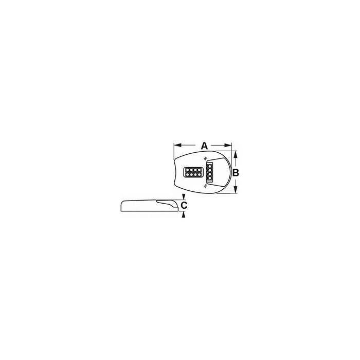 SeaDog 405950 (2) Stainless 12V 180 Lumens 32 LED Side Mount Docking Lights | #8 Fastener