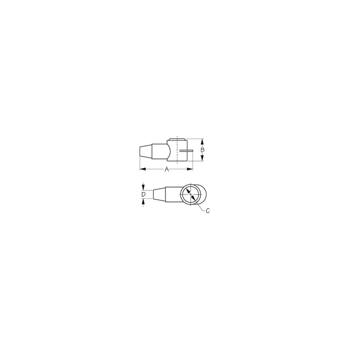 PVC Terminal Cap Red (8-2 ga.), Pair