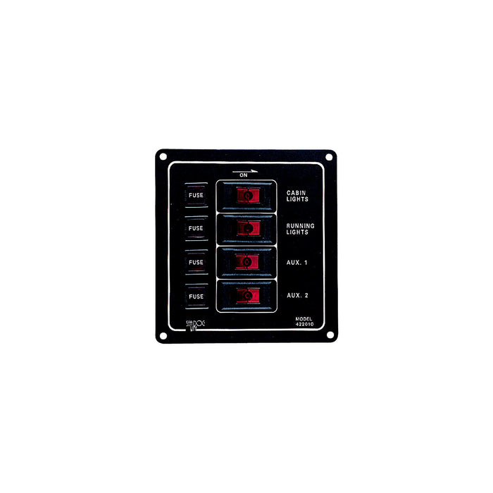4 Switch Illiminated Switch Panel, Vertical