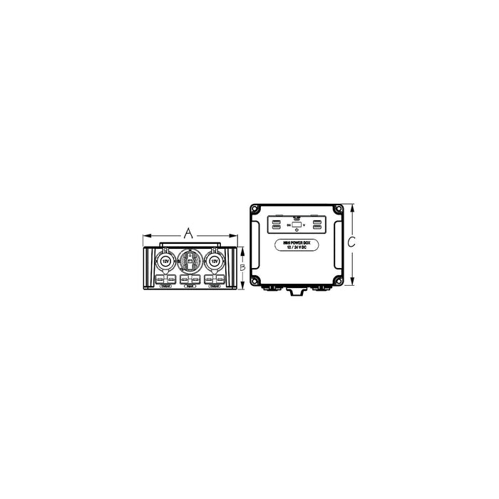 SeaDog 4227373 Power Box - Battery Switch, 12/24V, 50A