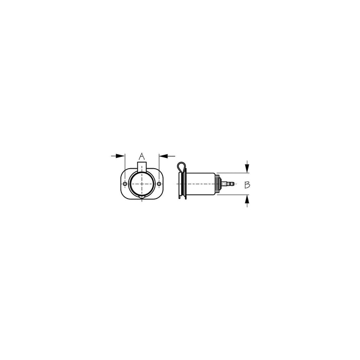 Seadog 4206531 Stainless Steel Power Socket