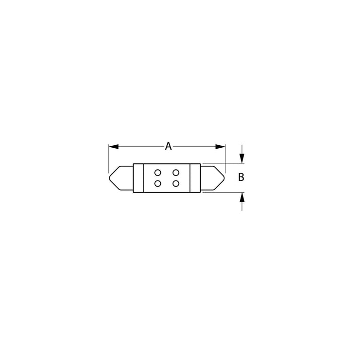 4 LED Festoon Bulb 1-1/2, 1/Cd