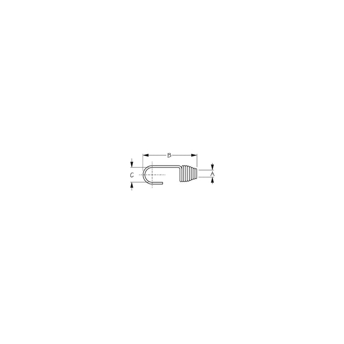 Replacement 3/8" Crimps for Stainless Shock Cord Clips, 10/pk