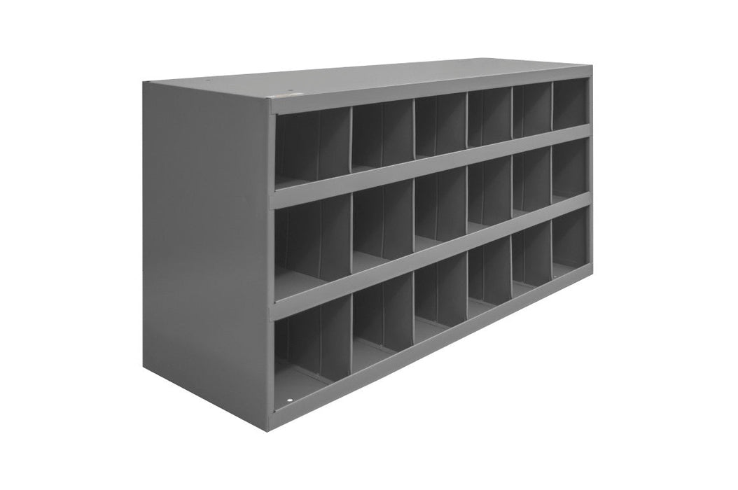 354-95 12" Deep, 18 Opening Bin, Gray