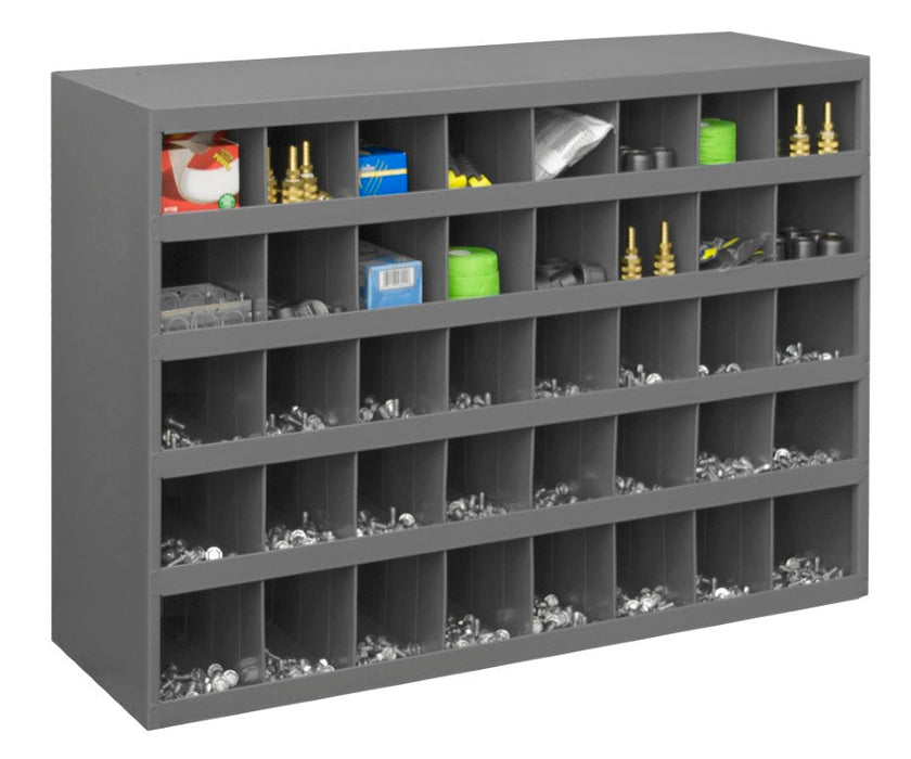 359-95 12" Deep, 40 Opening Bin, Gray