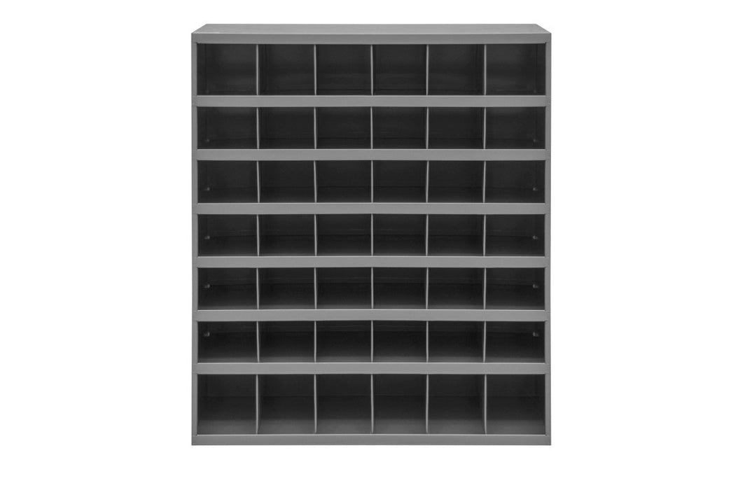 360-95 12" Deep, 42 Opening Bin, Gray
