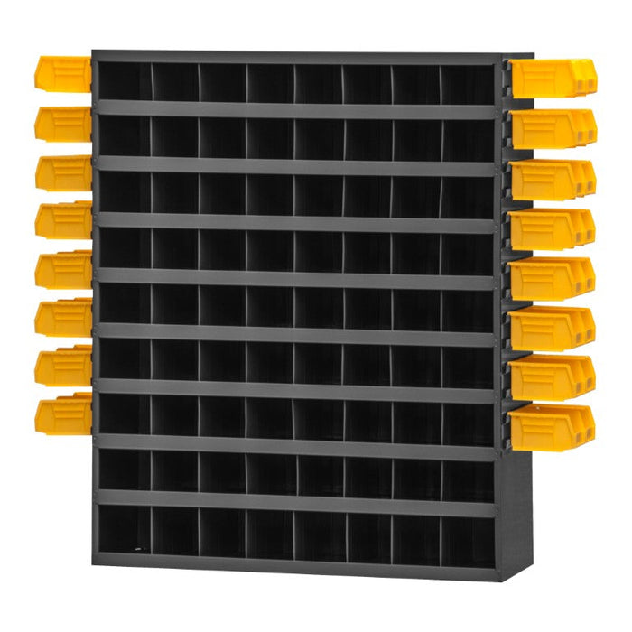 363LP-95 72 Opening Bin with Side Louvered Panels