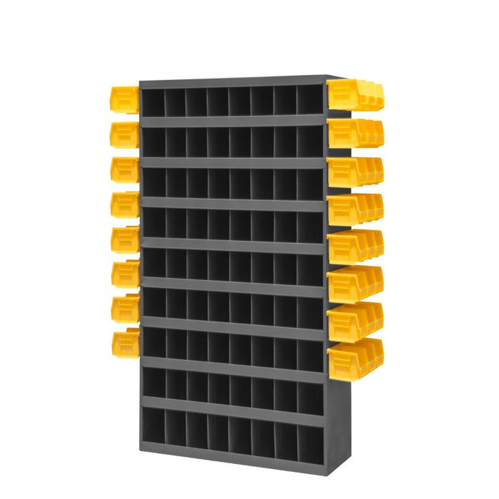 363LP-95 72 Opening Bin with Side Louvered Panels